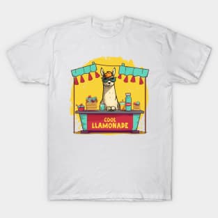 Cool Llamonade - Cute and Funny Llama Lover Design T-Shirt